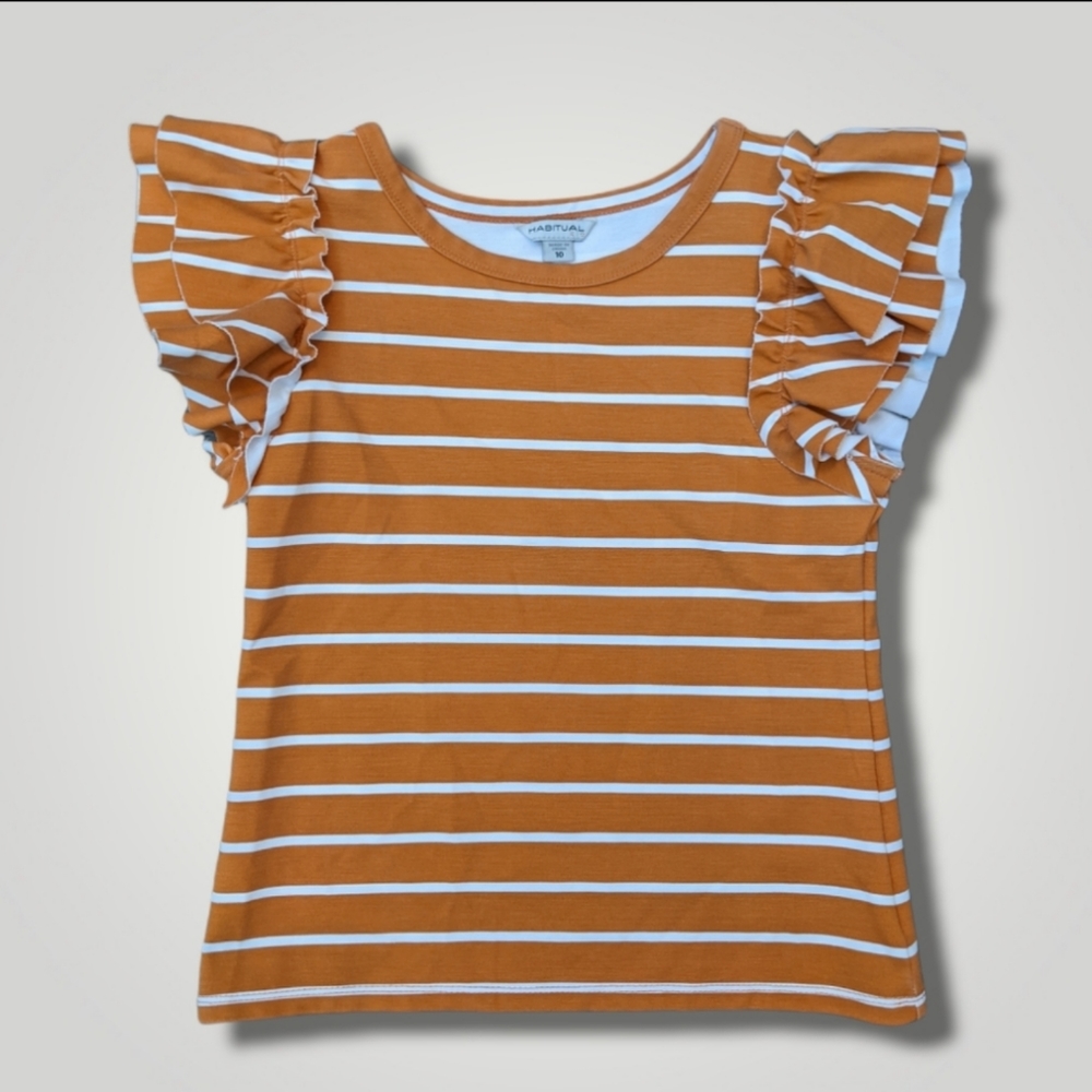 Habitual Girls Striped Shirt Sz 10